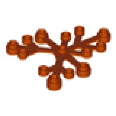 Part 2417 Dark Orange Plant Leaves 6 x 5 